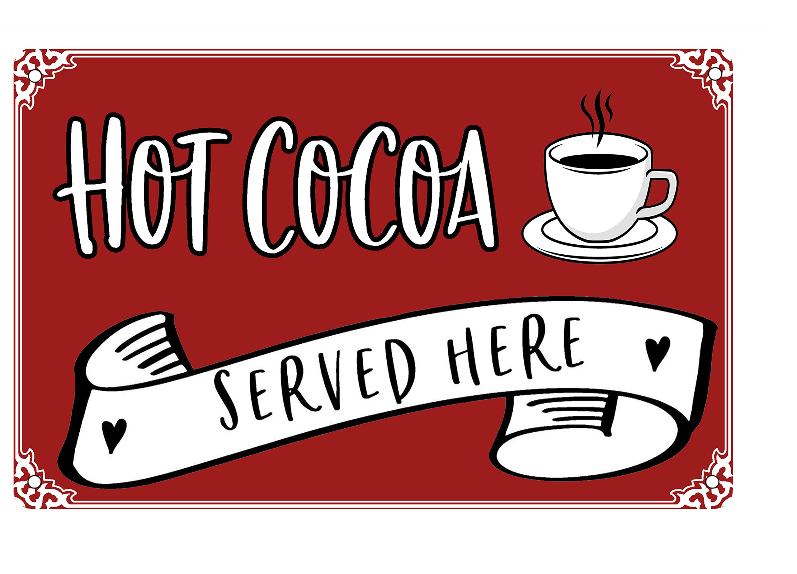 Mrs. Claus Sweet Shoppe Open All Winter Metal Sign Vintage Retro Candy Canes Metal Tin Sign for Kitchen Cafe Bar Hom Restaurant Shop Wall Decor Sign 8x12 inch