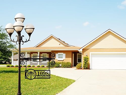 Vista 83 de Custom House Number Address Sign Personalized Metal Address Plaque Personalized Metal Sign Personalized Metal Outdoor Address Name Sign Outdoor Sign