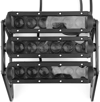 MAD HORNETS 3 Row White Light Bar Headlight Fit for MSX 125 SF Grom 13-2019 Black
