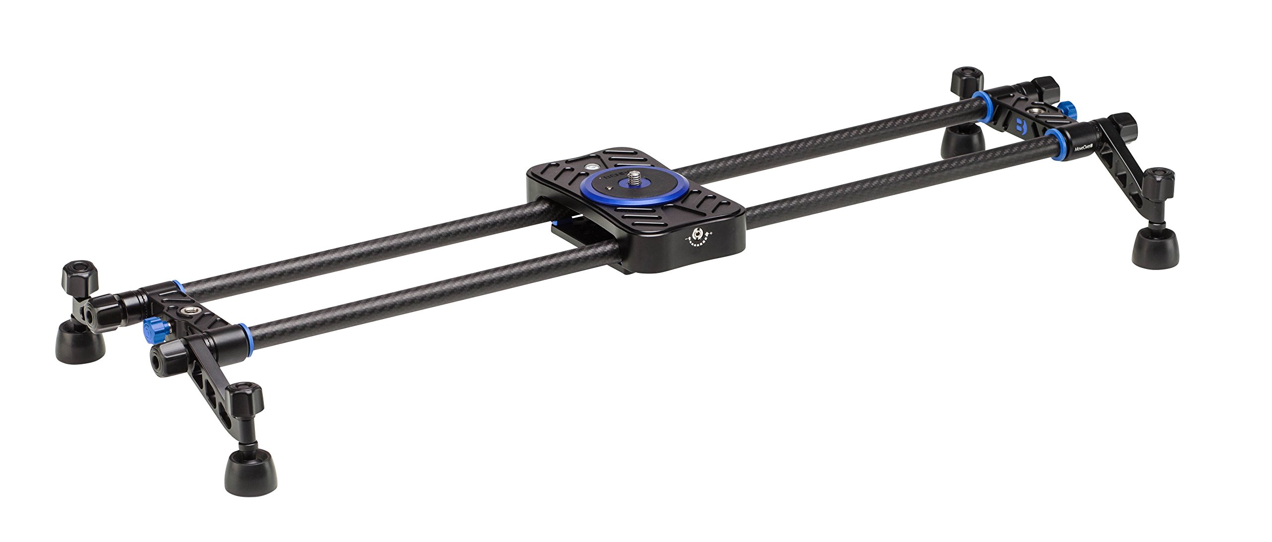 Benro MoveOver8 Dual Carbon Rail Slider, top-down view