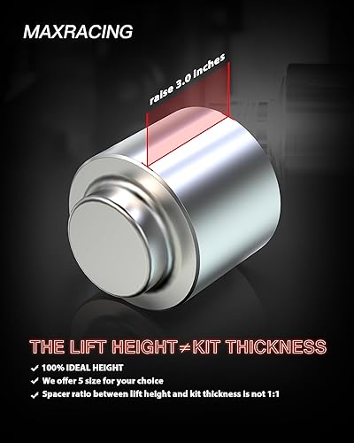 Miniatura 45 de MAXRACING - Kit de nivelación frontal de 2.5 pulgadas, para tracción de 2 y 4 llantas