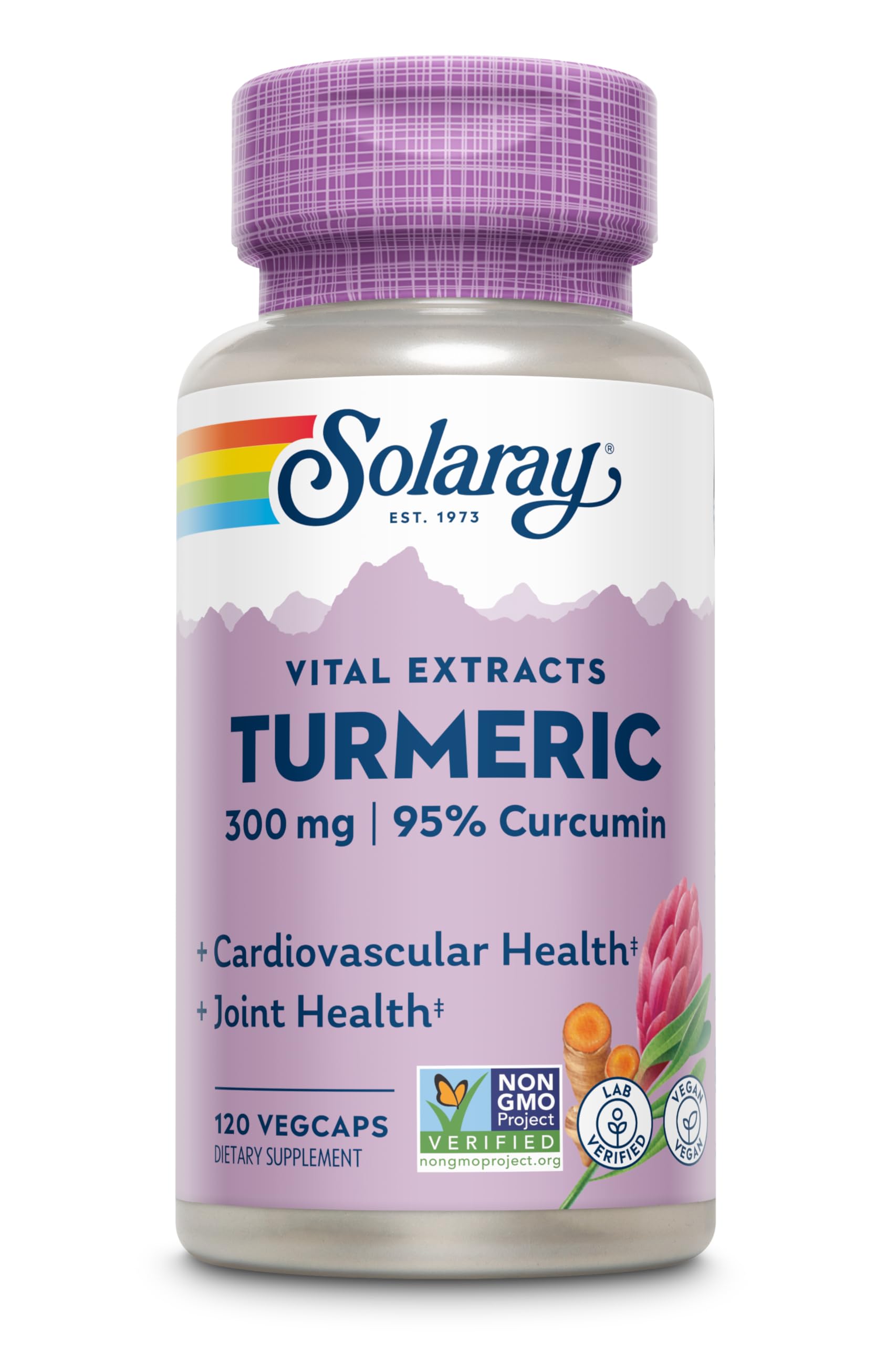 SOLARAY Root Extract 120 Cap Turmeric, 120 CT