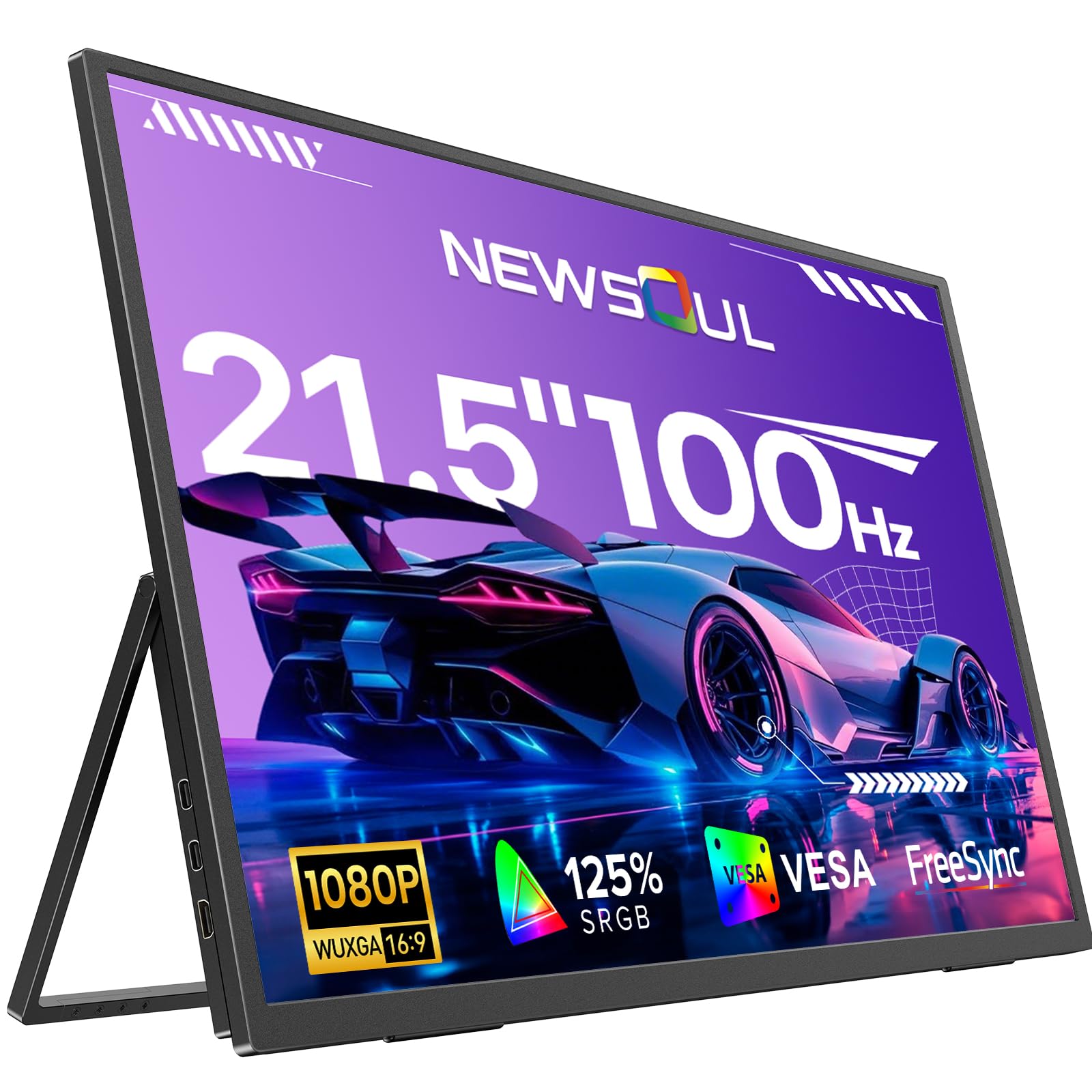 Amazon.co.jp: Portable Monitor, 21.5 inch, 100 Hz, Large Screen