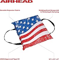 Vista 3 de Airhead Cojín lanzable tipo IV bandera estadounidense
