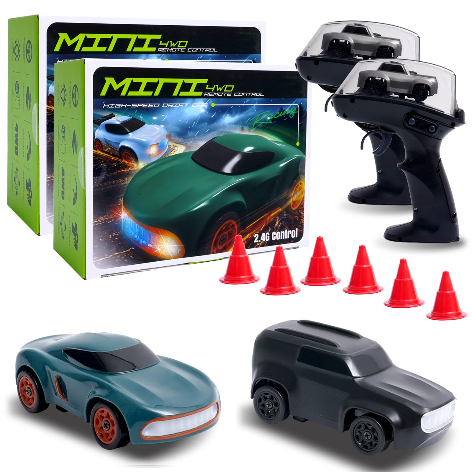 Mini RC Car 1 64 Scale Supercar Toy Car Remote Control Integrated Design 26km h High Speed Fun