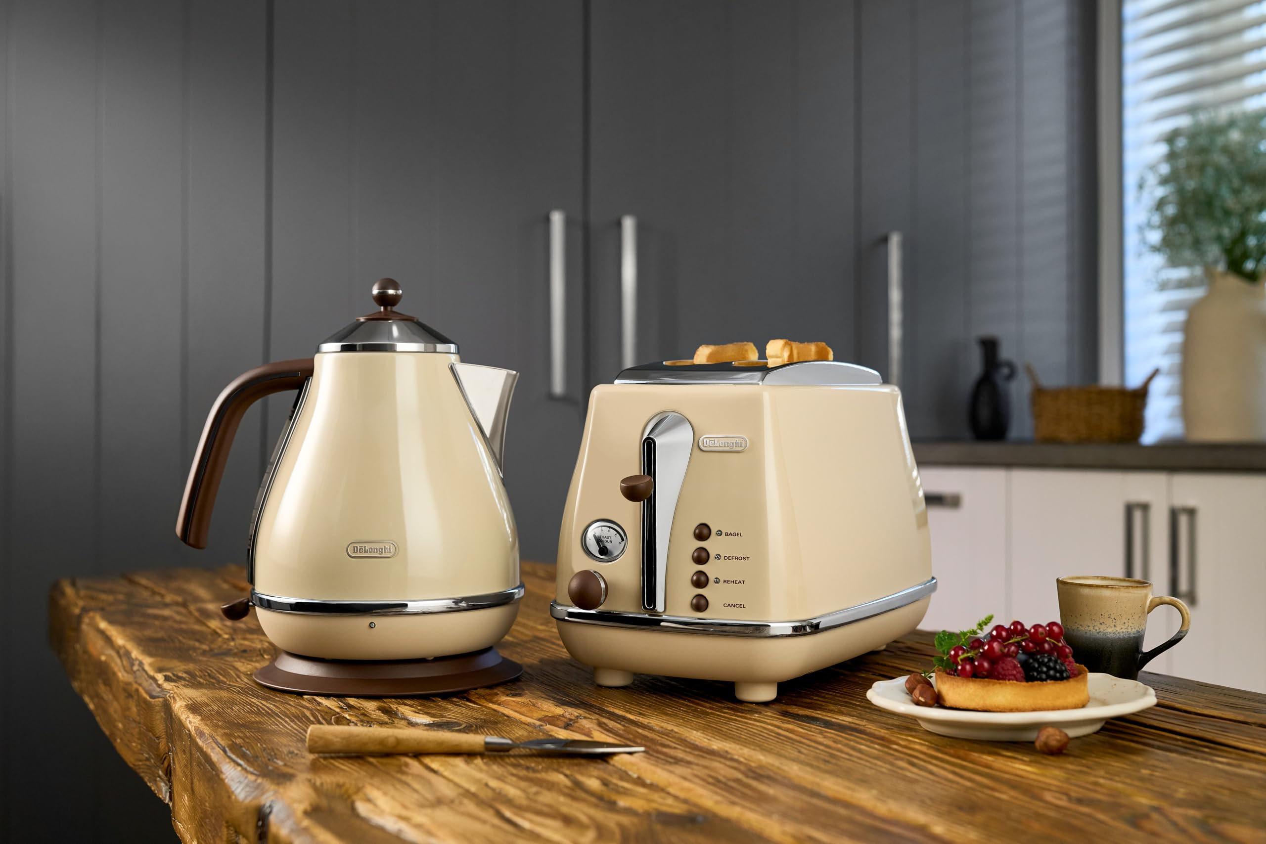 De'Longhi Icona Vintage 1.7L Beige Kettle: Buy Online at Best