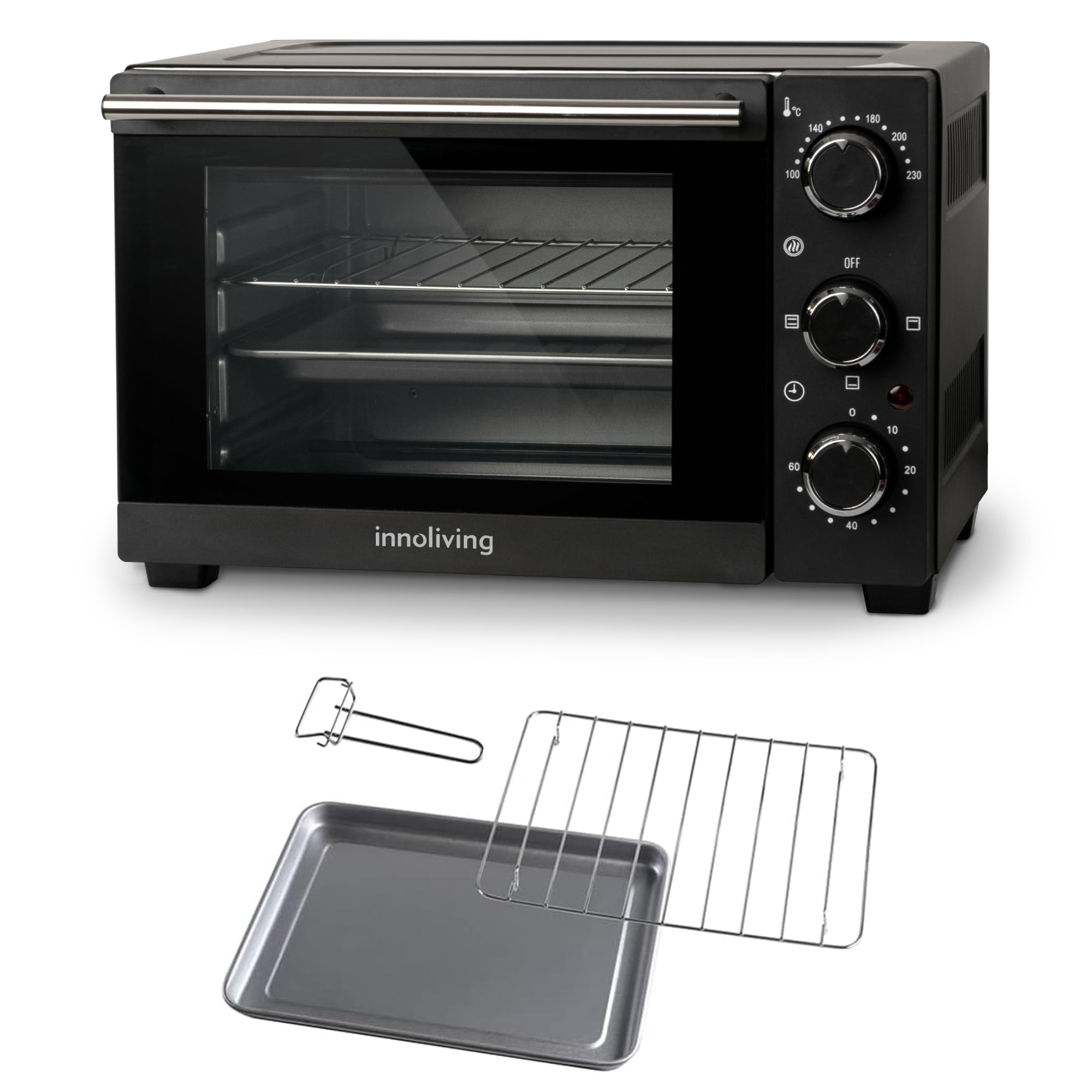 Innoliving Forno Elettrico 15 Litri 1200W Timer 60 Minuti 230°C