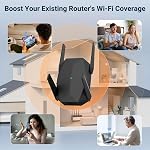 2026 AX3000 WiFi 6 Extender Signal Booster, Multi-Link Connectivité Internet Extendeur WiFi Booster pour la maison, double bande longue portée WiFi Répéteur, jusqu'à 19000 Ft., Installation facile, Support 100+ Dispositifs