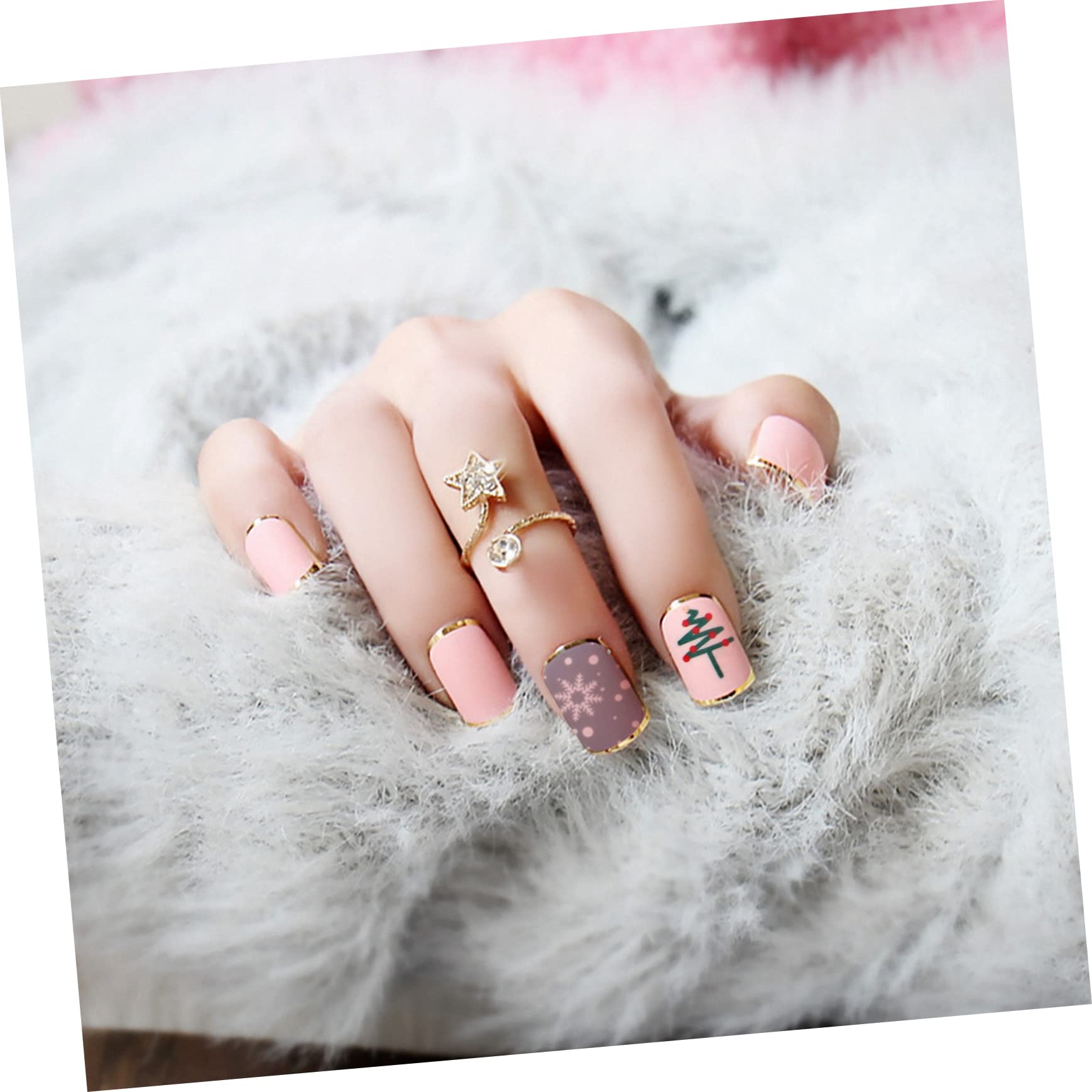 Healeved 24fogli Adesivi Per Unghie Natalizi Di Wraps Decorativi Per Unghie Design Festivo Per Nail Art Perfetti Per Natale e Feste Facili Da Applicare e Rimuovere