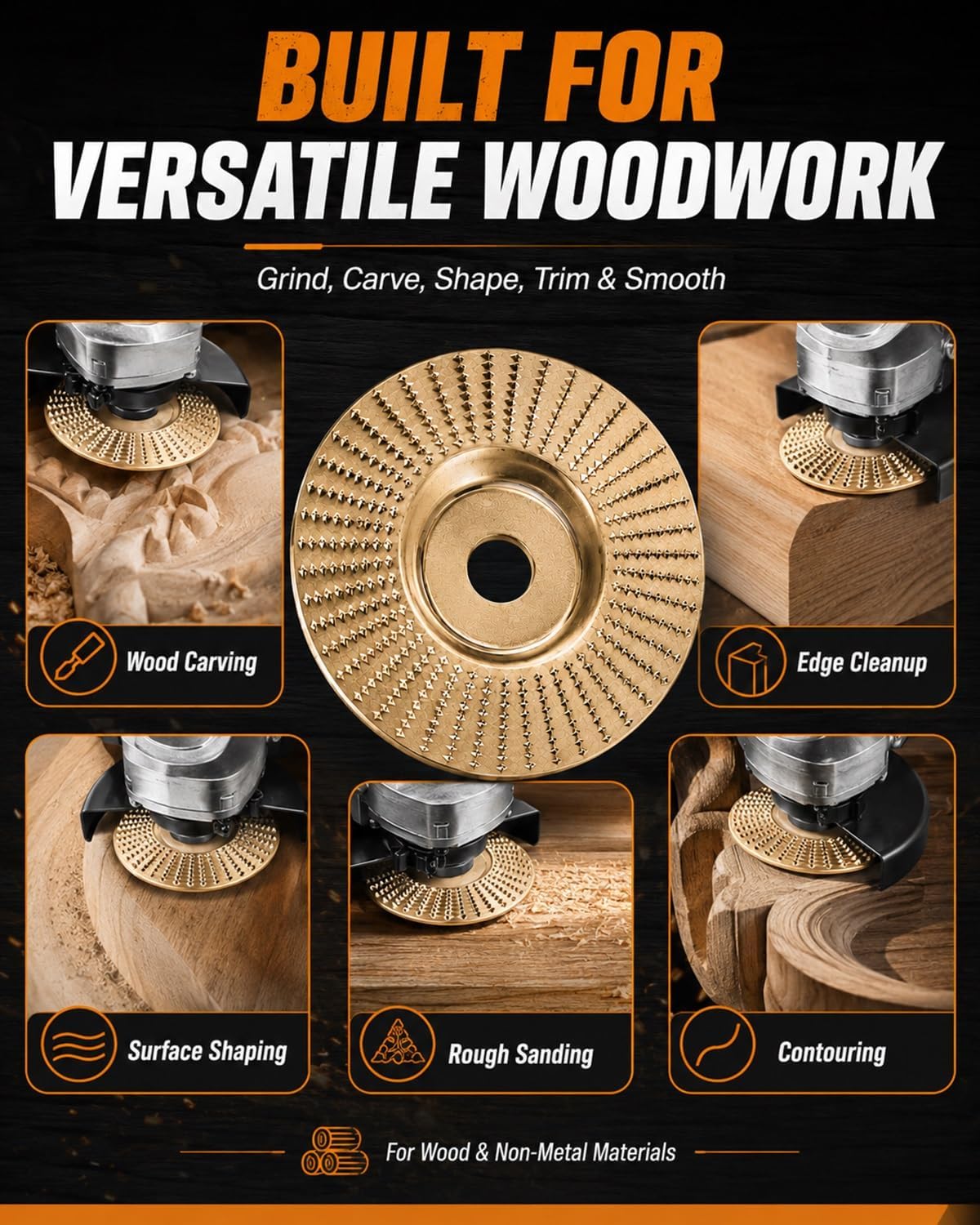 Disco abrasivo de madera