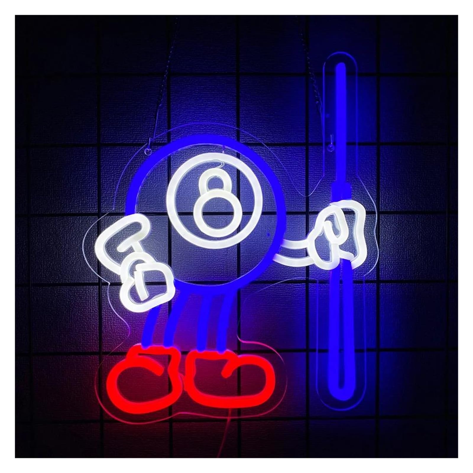 LEMST Signs Lamp Billiards Neon Signs, Billiard Business Signs, Used for Gymnasium, Billiards Room Decor for Billiards Lovers 35cmх28cm