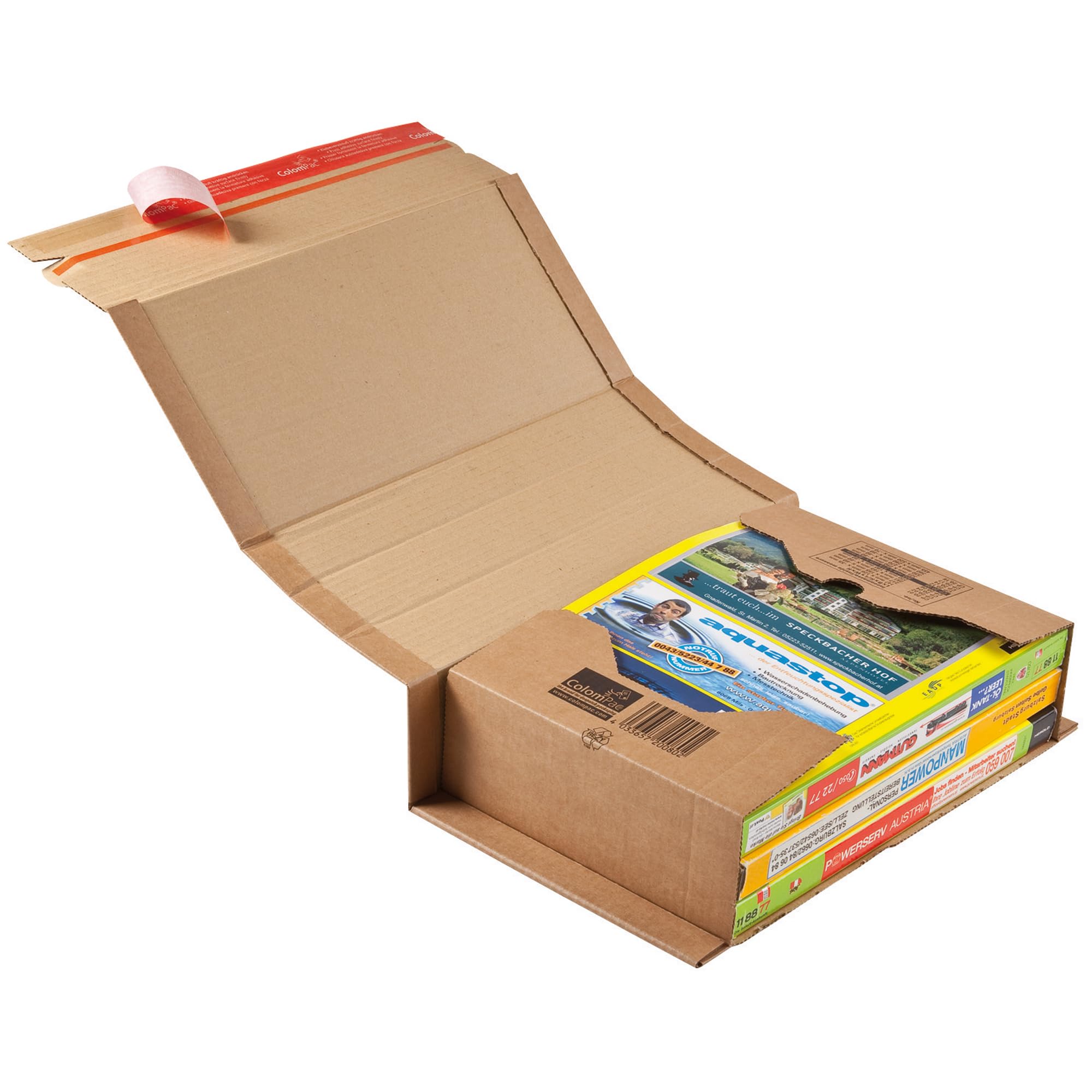 ColomPac Universal-Versandverpackung, braun, 10 Stück – geeignet für DIN C4+ Formate