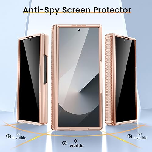 Miniatura 36 de VEGO Funda para Galaxy Z Fold 4 con cubierta de cámara deslizante y funda de protección de bisagra con protector de pantalla Cubierta protectora