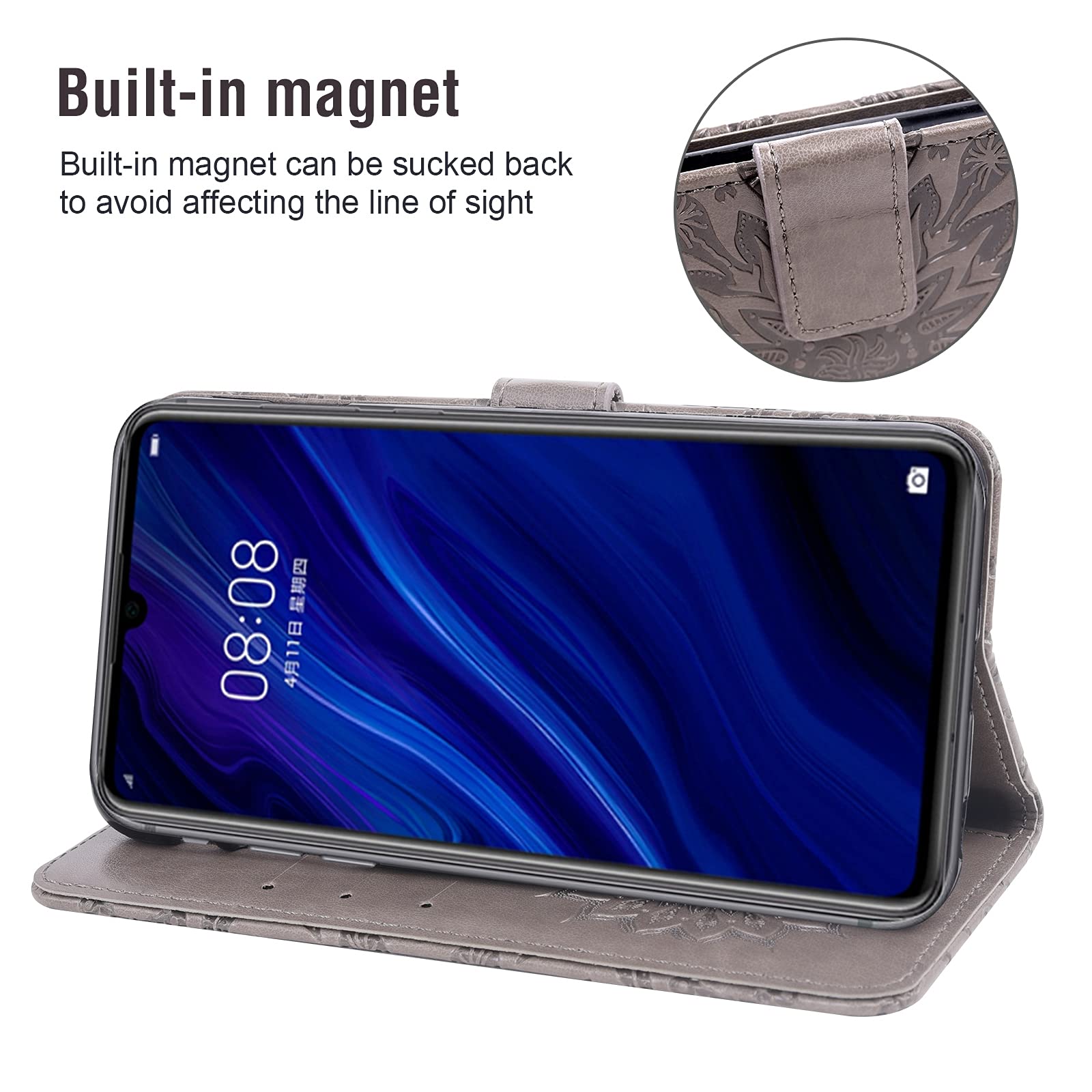 Asuwish Cover per Huawei P30 Lite con Pellicola Vetro Temperato