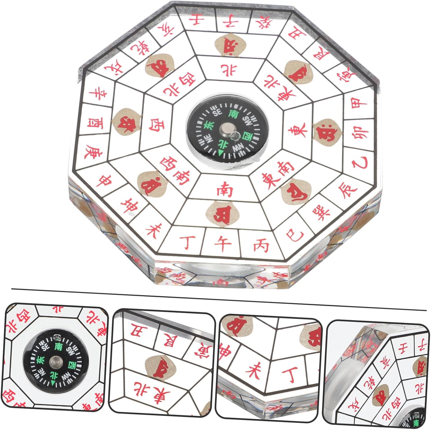 Chinese Traditional Feng Shui Compass Bagua Divination Pan Portable Outdoor Hiking Camping Supplies Accessory Small Home Office Decoration image 5