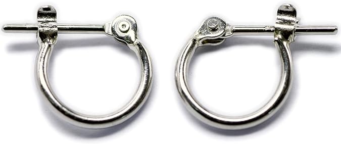 Amazon.co.jp: プラチナ900 パイプフープピアス 幅1mm 直径10mm