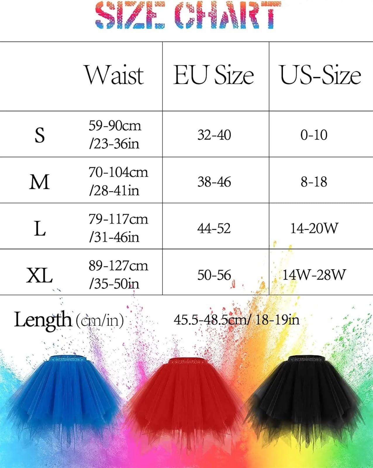 HWJFDC Tutu rok dames prinses jurk meisje ballet tutu tule midi korte jurk retro ballet bubble dansjurk (zwart rood, XL