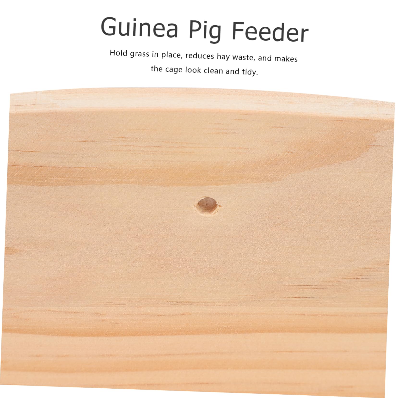 Hohopeti Alimentador De Madera para Conejos Cesta para Hierba Limpio y Organizado