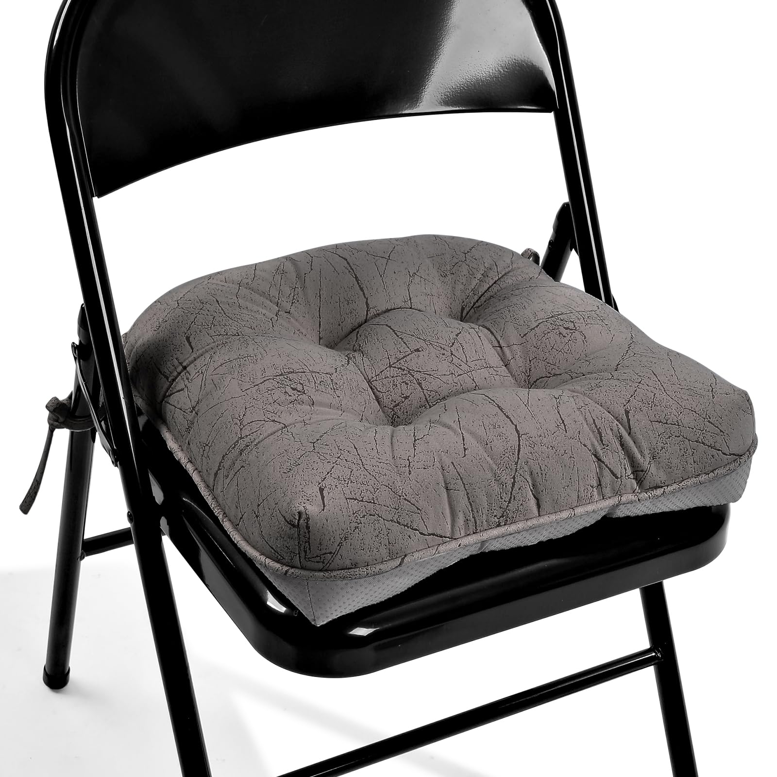 Glyzia Marble Pattern 3 Chair Cushion for Dining Chair Filling Bite-Size Memory Foam U-Shaped Seat Cushions for Kitchen