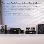 Juson Audio JTA50 2025 50W x 2 Tube Amplifier | HiFi Class AB Amp with BT 5.0 | Phono Preamp | Headphone Tube Amp | USB/Coax/AUX/Opt in,Subwoofer Out | 2.1CH Amplifier for Turntable and CD Player