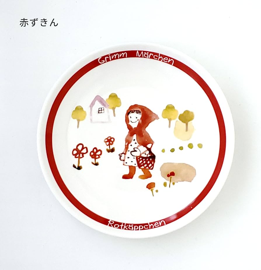 Amazon.co.jp: みのさらら 食器セット グリム童話絵皿5枚セット