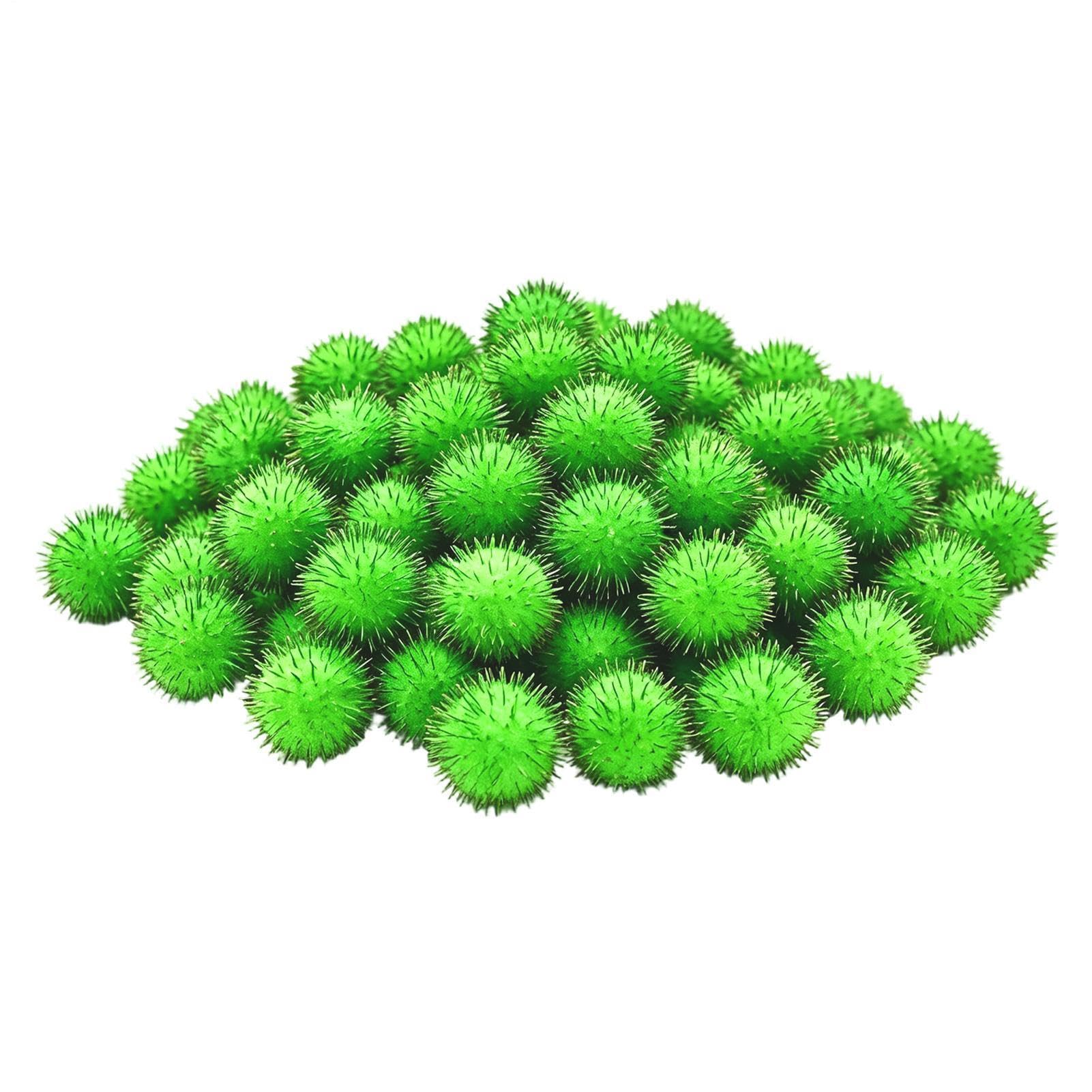 Pelota para gatos de peluche suave juego autonomo 50 piezas verde
