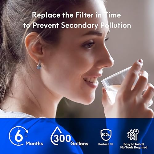 Miniatura 6 de 3 paquetes de repuesto de filtro de agua para refrigerador DA2900020B para DA2900020AB, DA29-00020B-1, HAF-CINEXP, 46-9101