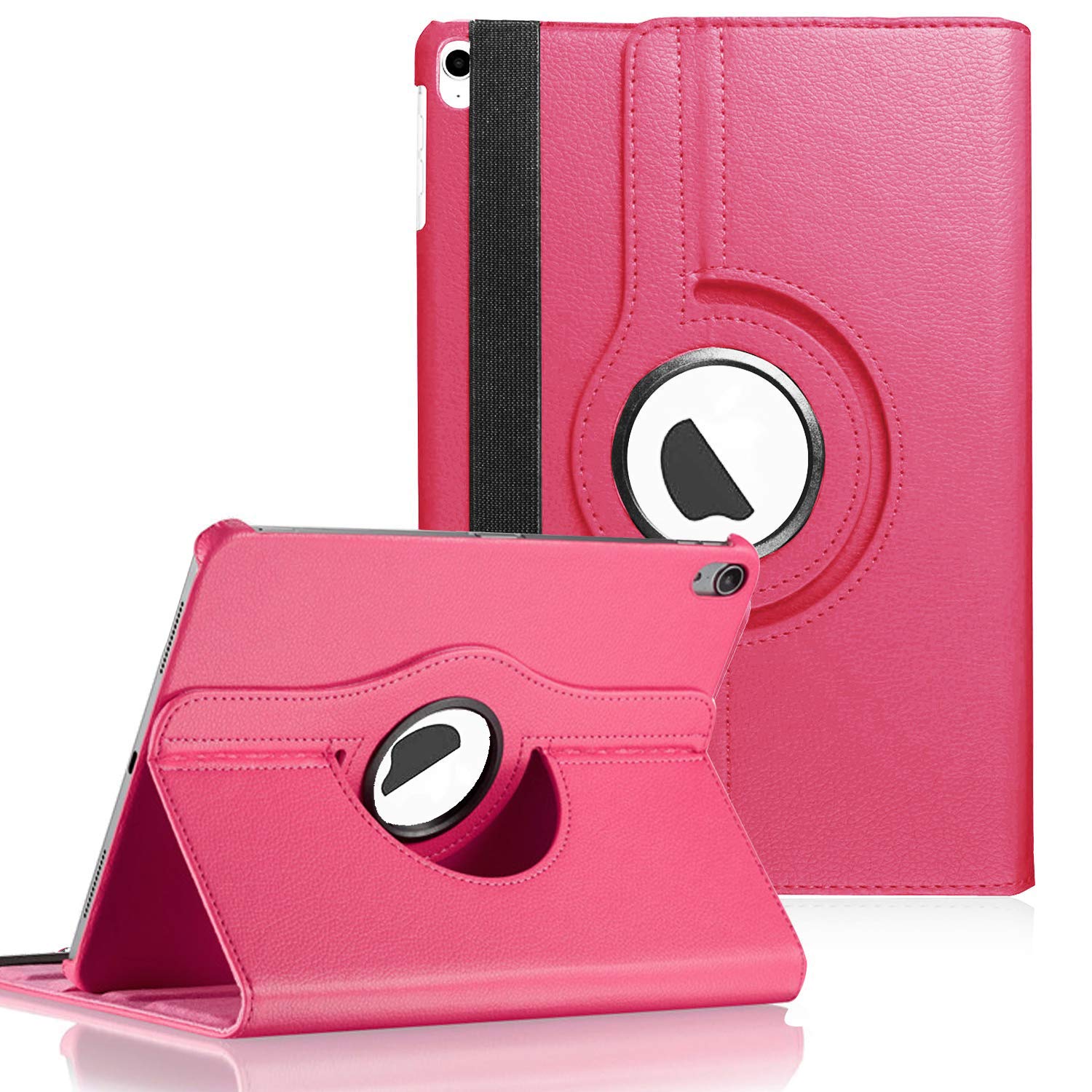 Microsonic Apple iPad 11.Nesil 2025 Kılıf (A3354-A3355) 360 Rotating Stand Deri Pembe [iPad 11.Nesil 2025 ile Uyumlu Kılıf - Pembe]