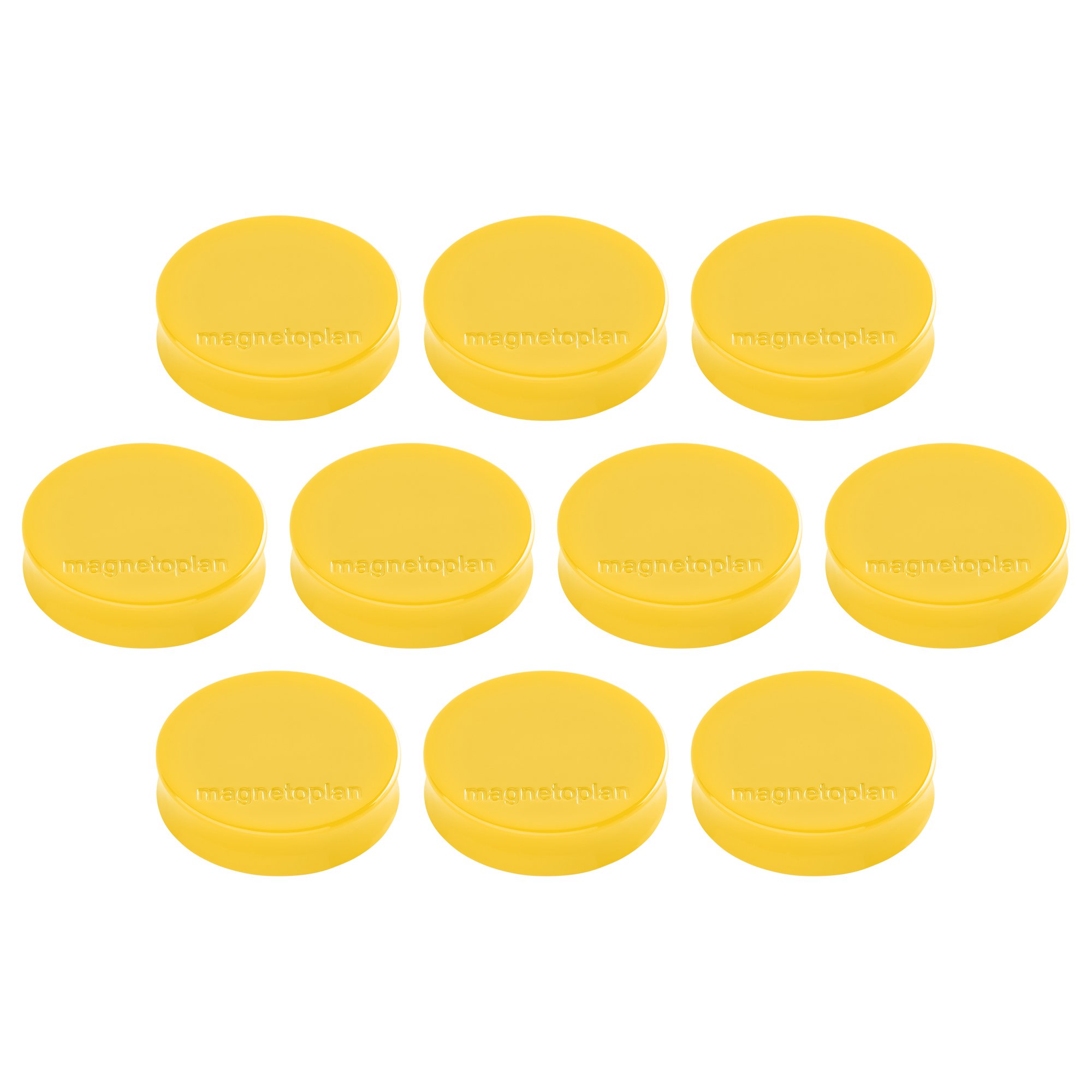 Ergo Magnets, Medium, Diameter 30 mm x 8 mm, Pack of 10 Golden Yellow, Klein