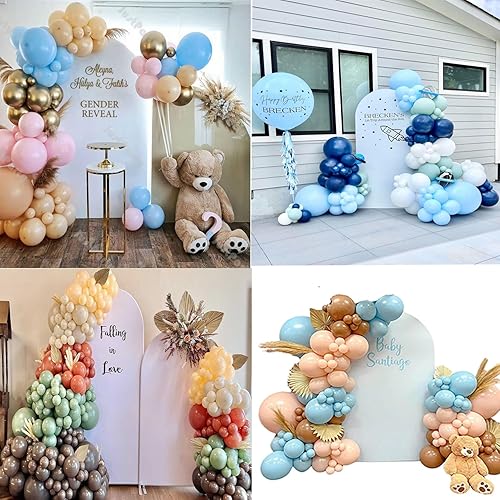 Miniatura 5 de Garden Arbors - Cubierta de arco de boda de 6.6 pies, marco de fondo arqueado de elastano, cubierta de arco de boda, cubierta de fondo de arco