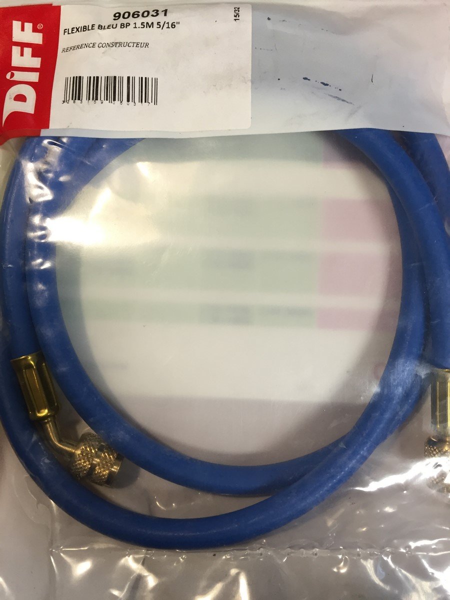 Flexible bleu 5/16 pour outillage froid avec gaine haute résistance 1,50m