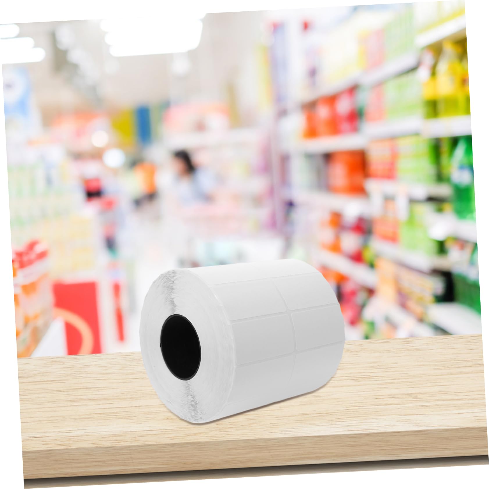 Etichette Adesive in Carta Stagnola Bianca 4000 Etichette per Rotolo per Alimenti Congelati, Barattoli, Conservazione e Data di Scadenza