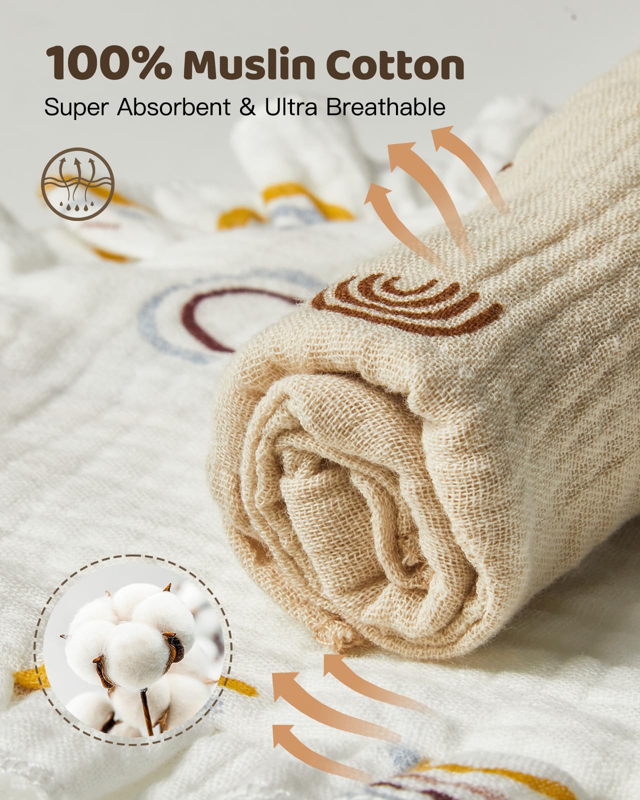 Lictin Bavaglini Neonato-Bavaglini Bambini,set di 8 bavaglini a bandana, 100% cotone, bavaglini morbidi per bambini, adatti per la dentizione dei bambini da 0 a 24 mesi