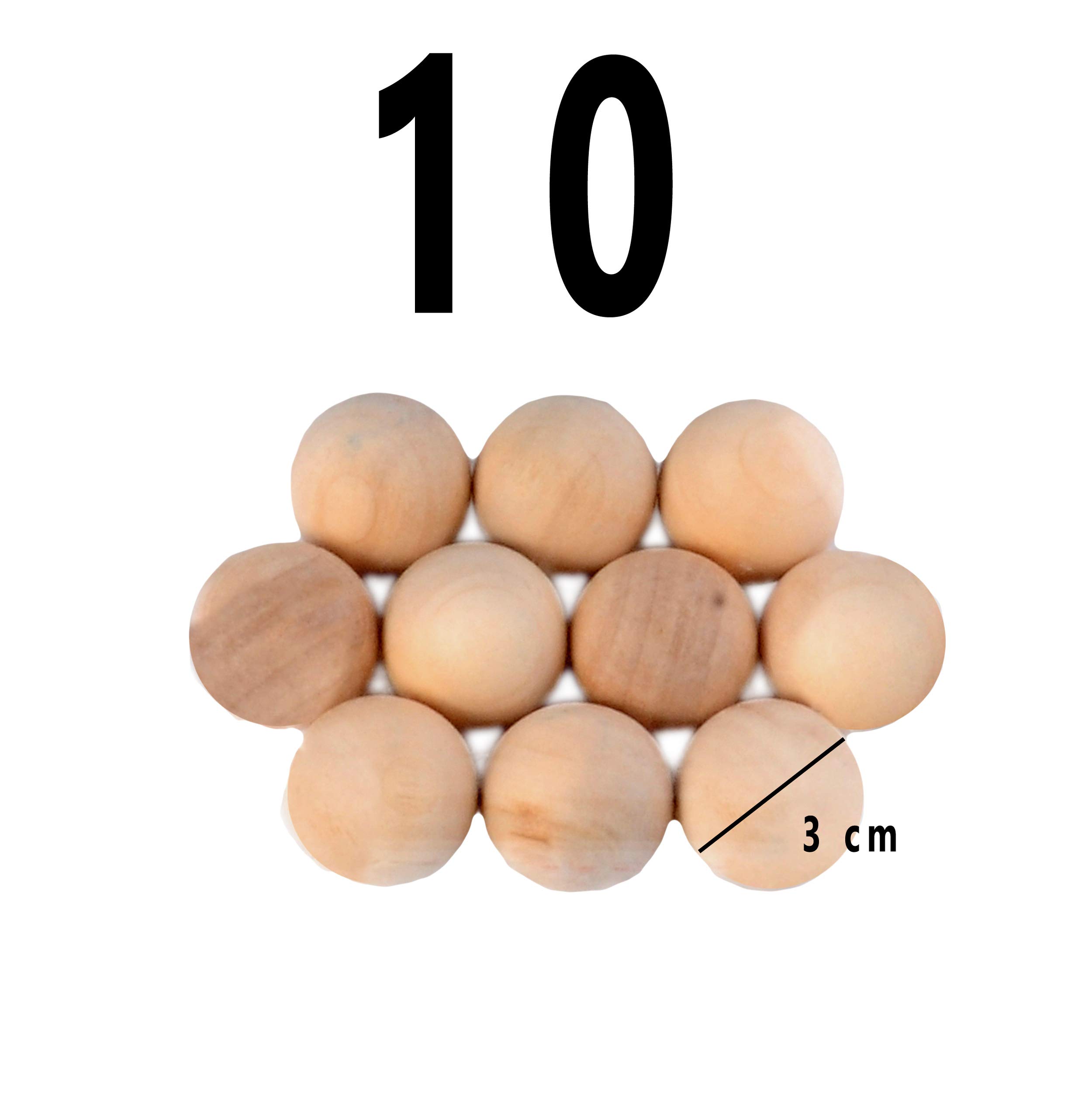 Engelhart Wooden Jeu de Boule Buts, 10pcs