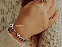 Vista 175 de Amazing Gemstone Pulsera de cristal para mujeres y hombres, pulsera de cristal curativo de protección, pulsera elástica con cuentas de piedras