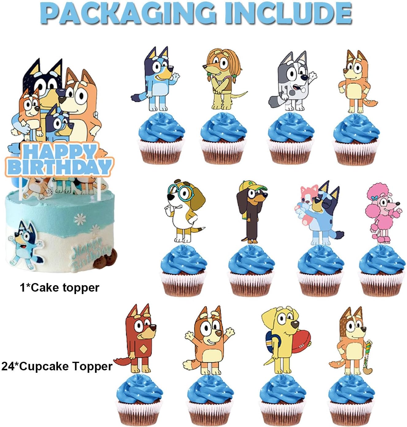 25PCS Cake Cupcake Topper Decorations