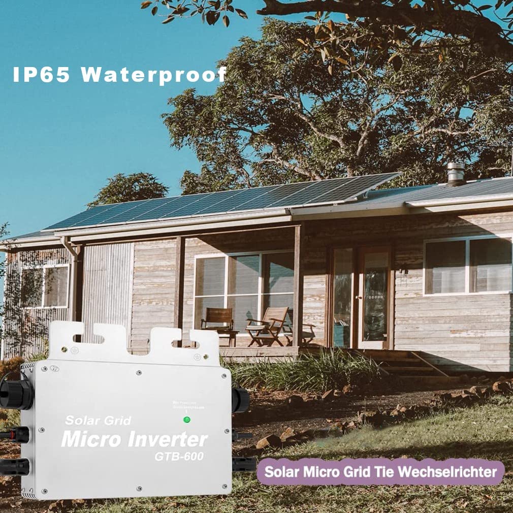 600W/700W/800W Micro-Onduleur Solaire Grid Tie Micro Onduleur Smart Micro Inverter 110V/220V WiFi Solar Grid Inverter Ip65 ImperméAble MPPT Grid Tie Inverter Efficacité 99,5%