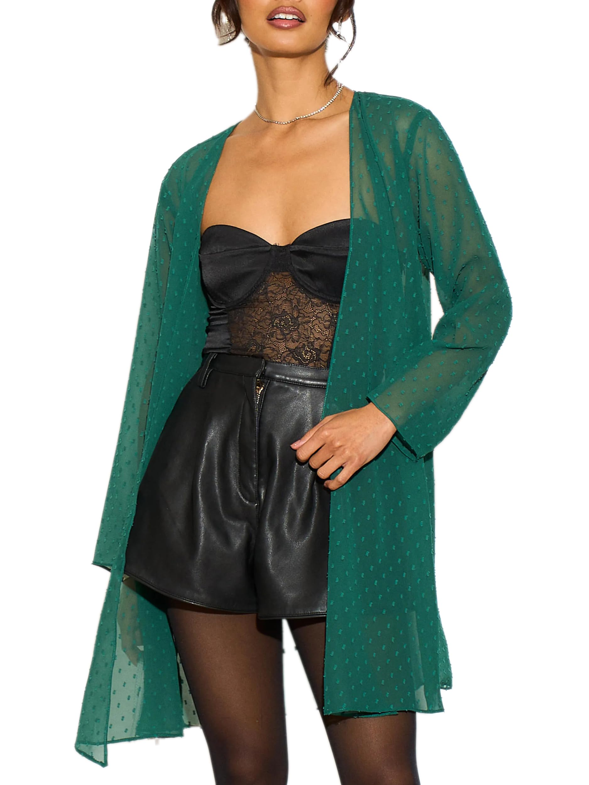 likemary Sheer Kimono Cardigans for Women - Elegant Dusters - Open Front Lightweight Long Cover Up Jackets Ideal for Dresses