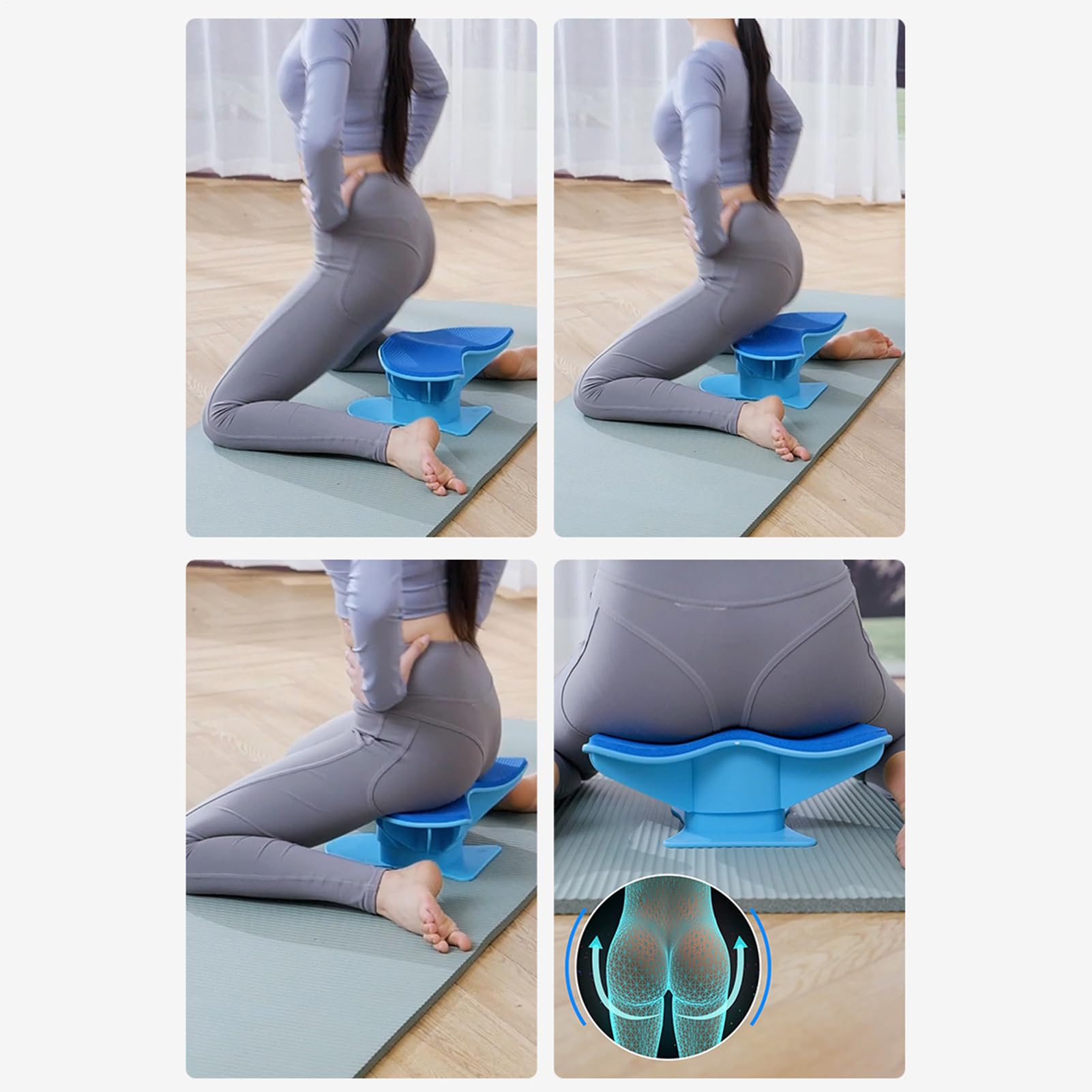 Trener Mięśni Pośladków | Przewiewny Ergonomiczny Sprzęt Fitness | Domowy Sprzęt Do Ćwiczeń i Pośladków - na Użytek w Salonie, Siłowni, Sypialni, Domu oraz dla , Żony, Sióstr, Rodziny i