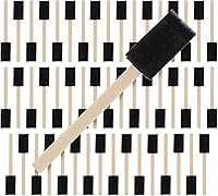 Vista 9 de US Art Supply - Juego de pinceles de pintura de espuma de 1 pulgada con mango de madera (paquete de valor de 25) - Ligeros, duraderos e ideales