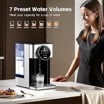 4L Instant Hot Water Dispenser, Water Dispenser with Filter, Black