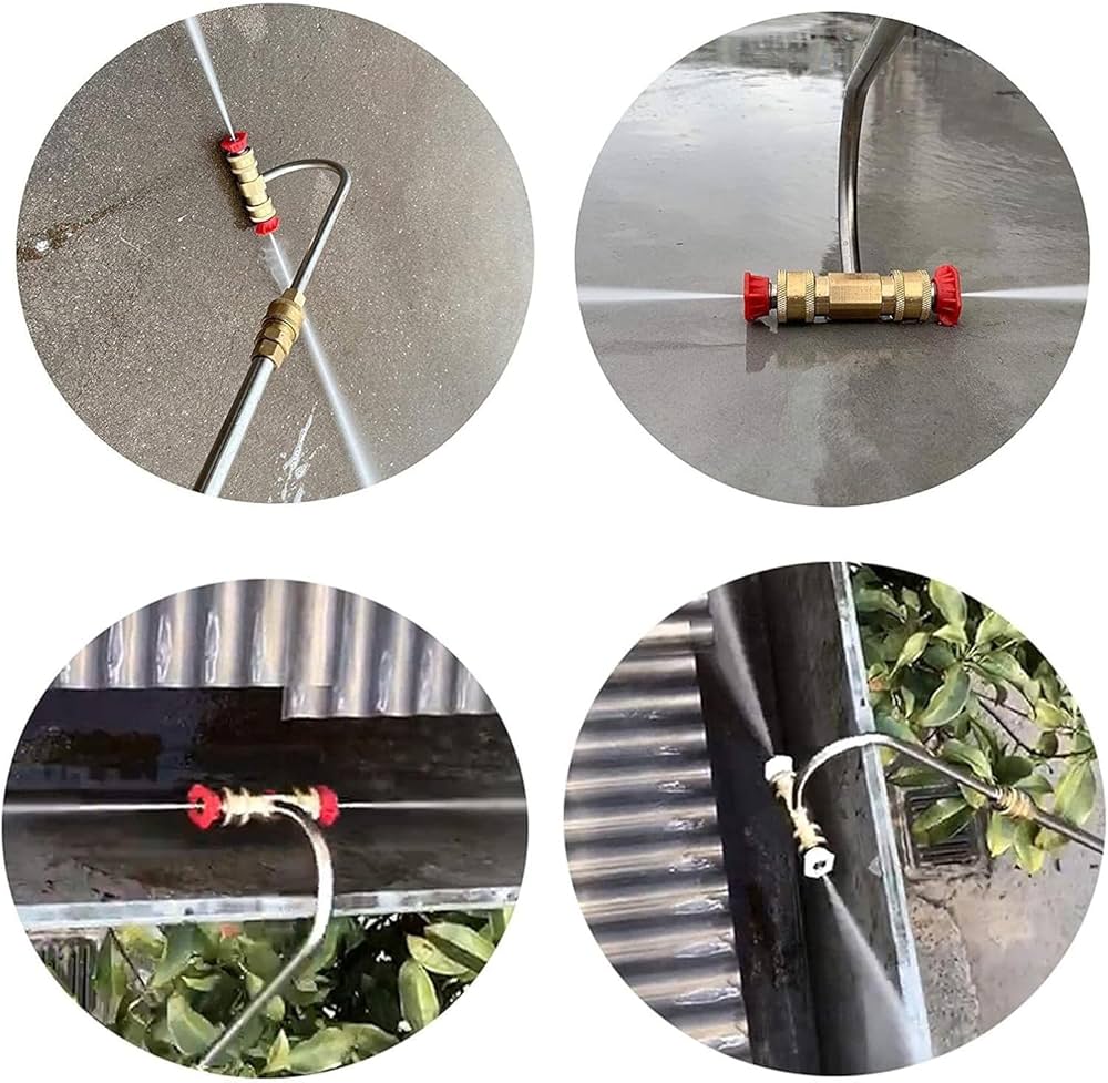 Amazon.co.jp: 側溝クリーナーキット、高圧洗浄機側溝クリーナー