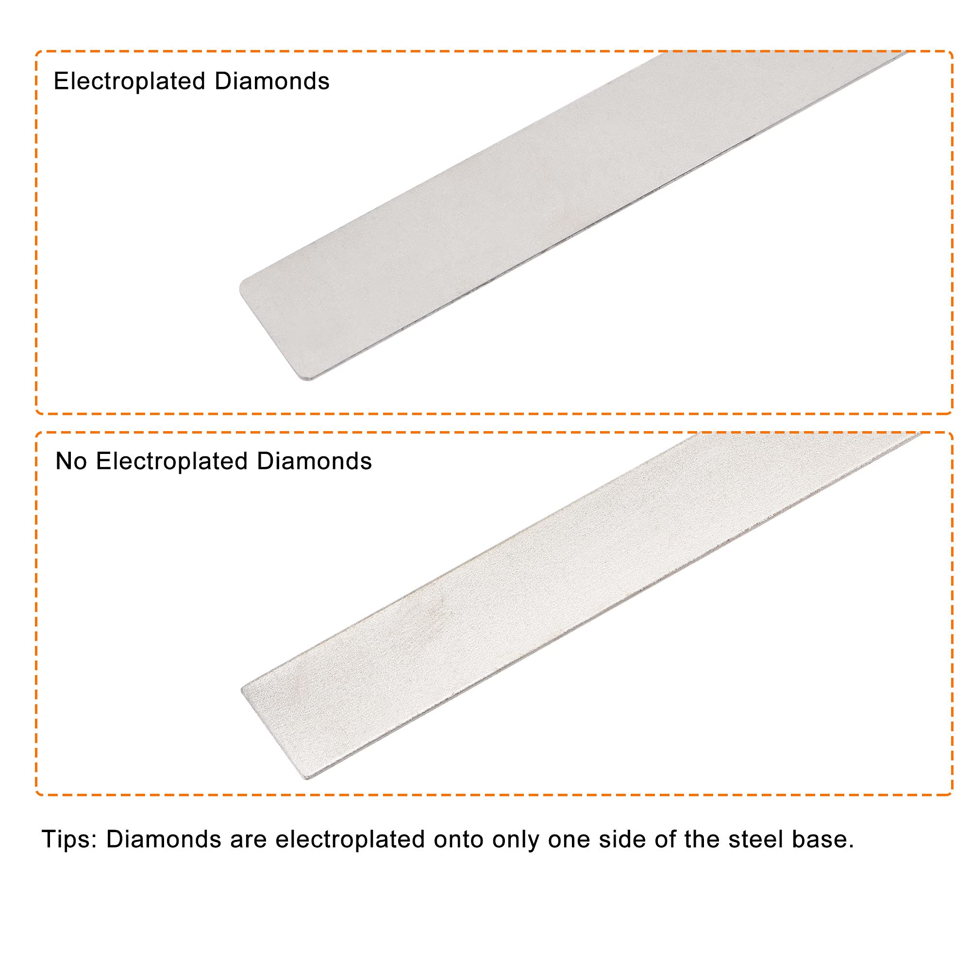 sourcing map Diamant Aiguiser Pierres 600 Grain Aiguiser Pierres avec Base antidérapante sourcing map Diamant Aiguiser Pierres 600 Grain Aiguiser Pierres avec Base antidérapante
