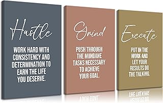 3pcs Inspirational Quotes Canvas Wall Art Uplifting Motivational Positiv...