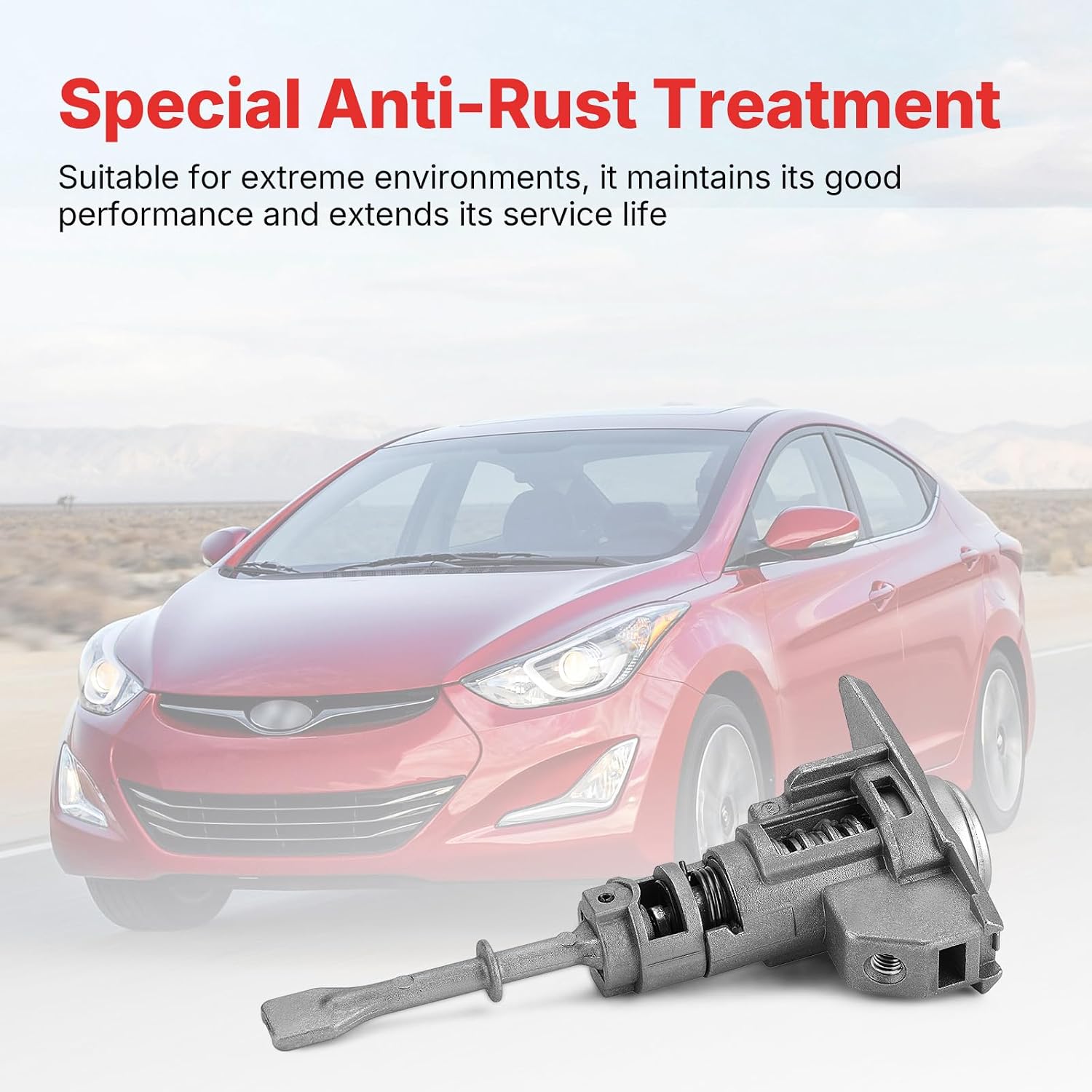 81970-3XA00 Driver Side Door Lock Cylinder with 2 Keys Fit for Hyundai Elantra 2011-2015 Replace# 81970-3XA00