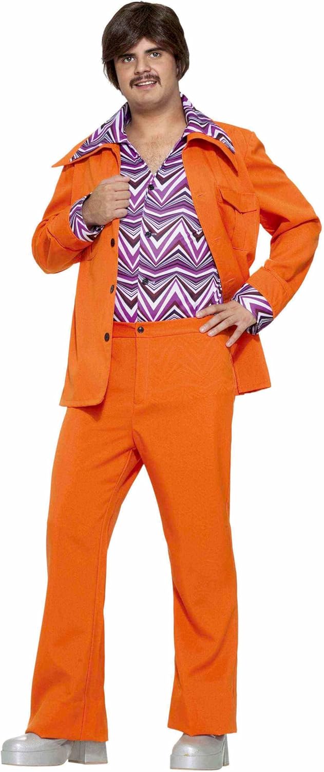 Rubies Orange Leisure Suit Costume for Adults, Men's Standard