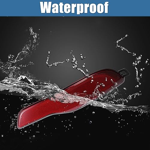 Miniatura 7 de uxcell Reflector de parachoques trasero del coche derecha para Jeep Cherokee 2014 2015 2016 2017 2018 No.68105144AC