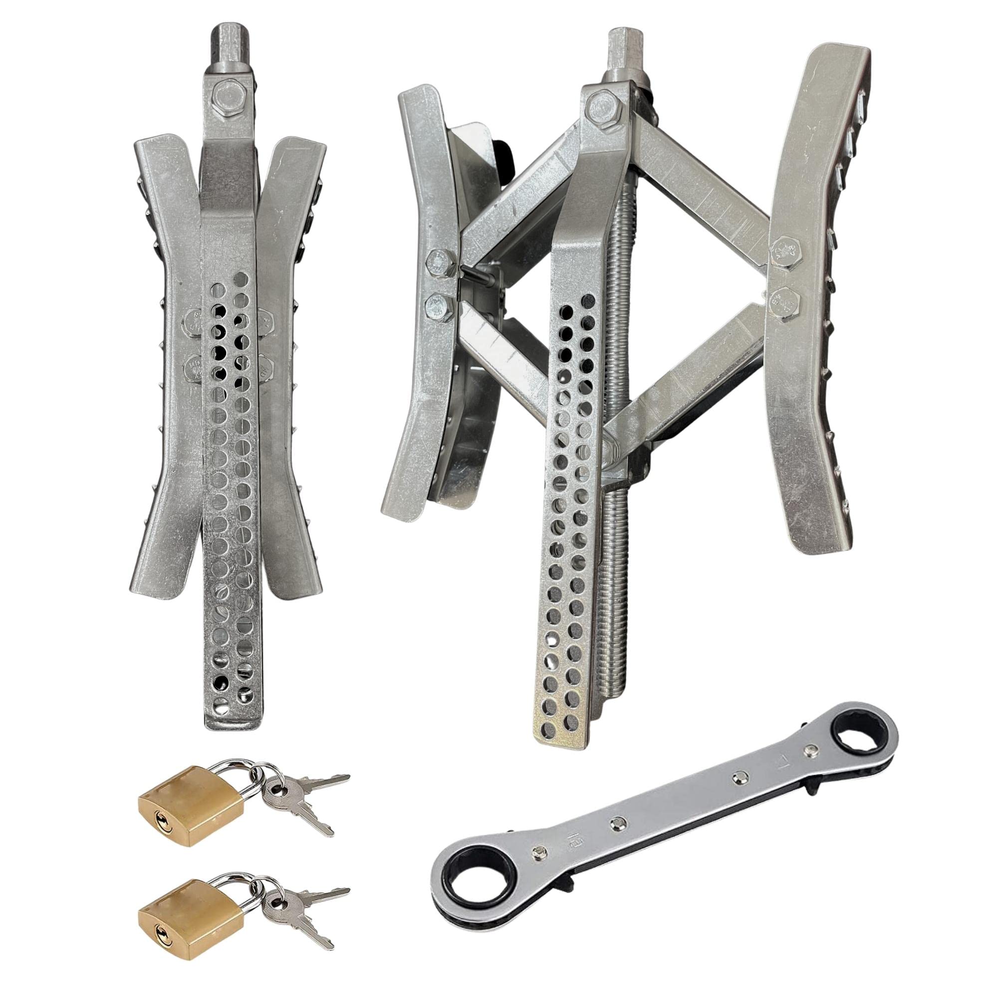 Buy Sintron RV Wheel Chock Stabilizer 2 Packs, Lockable Wheel