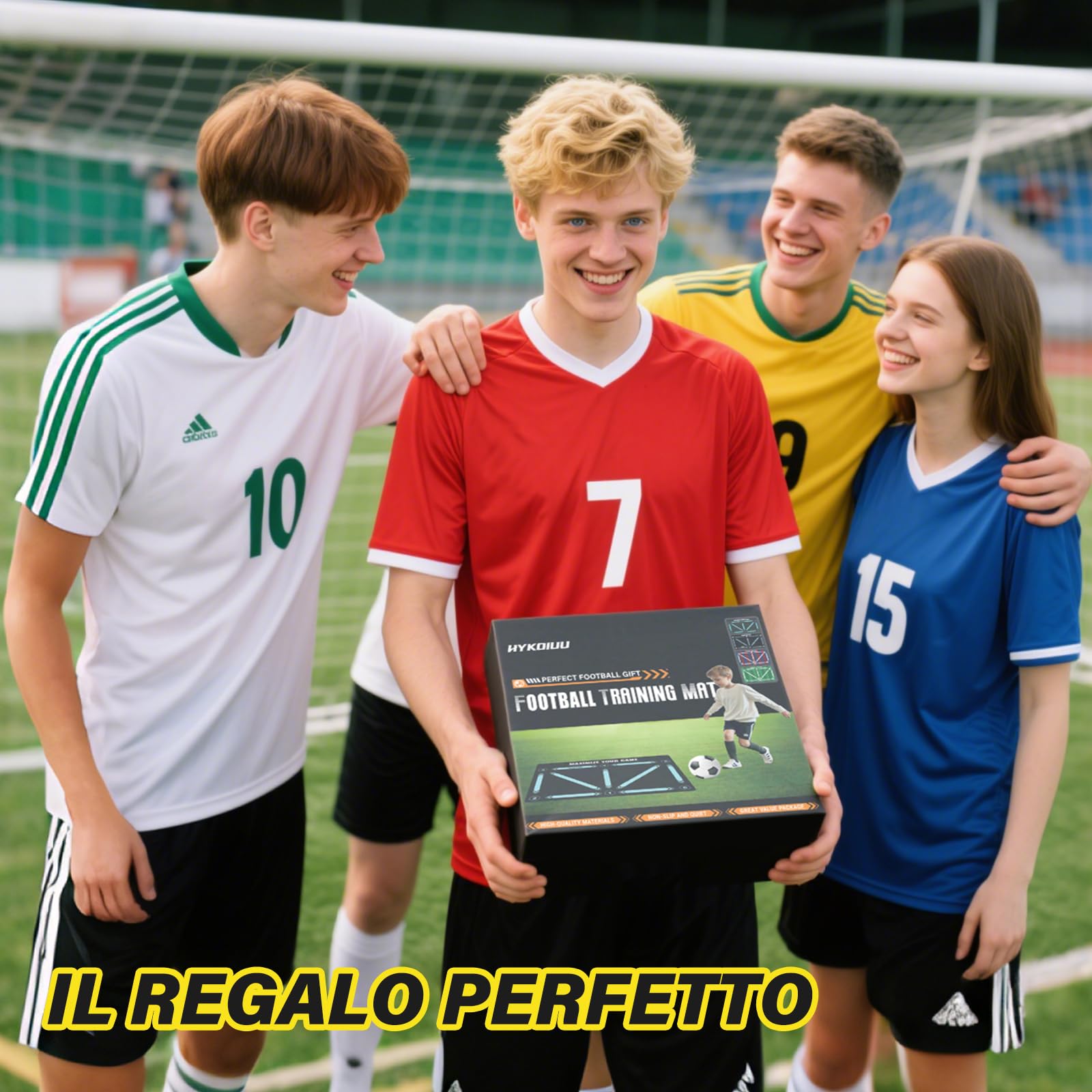 Tappeto Calcio Allenamento Con Video di Allenamento Inclusi Tappetino Per Agilità Accessorio Per L'Allenamento Del Calcio Tappeto Da Allenamento Per Il Calcio Regalo Per