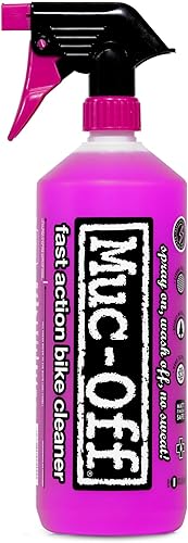 Muc-Off Nano Tech - Limpiador de bicicletas de 1 litro | Fórmula biodegradable, seguro en fibra de carbono y todas las superficies | Rompe la